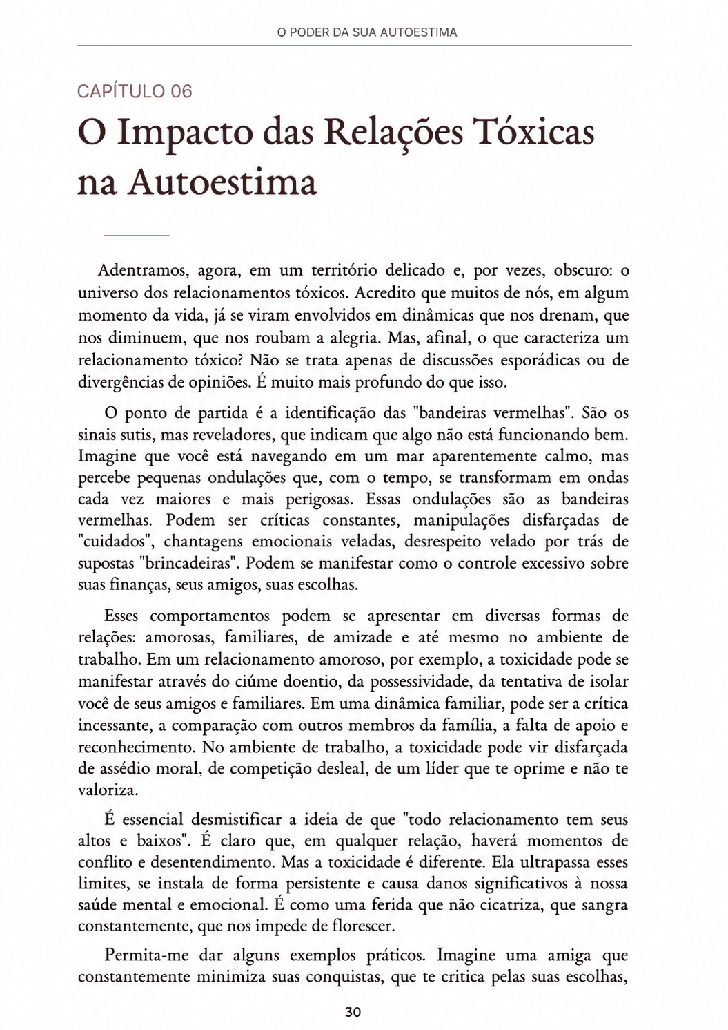 Capítulo 06 - O Impacto das Relações Tóxicas na Autoestima